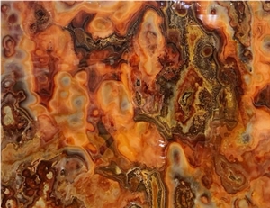 Pakistan Tiger Onyx Brown Polished Tiles & Slabs