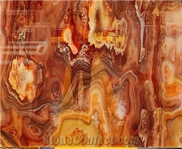 Pakistan Tiger Onyx Brown Polished Tiles & Slabs