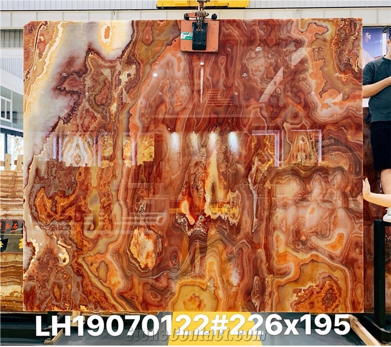 Pakistan Tiger Onyx Brown Polished Tiles & Slabs