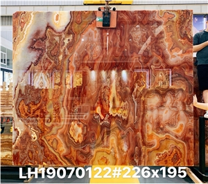 Pakistan Tiger Onyx Brown Polished Tiles & Slabs