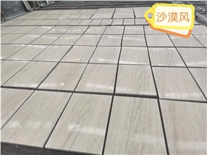 Turkey Woodstone Limestone Beige Honed Slabs