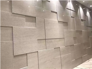 Turkey Woodstone Limestone Beige Honed Slabs