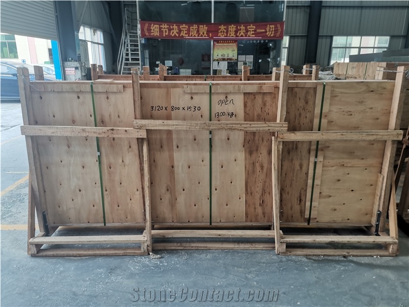 White Crystal Semiprecious Stone Slabs Polished