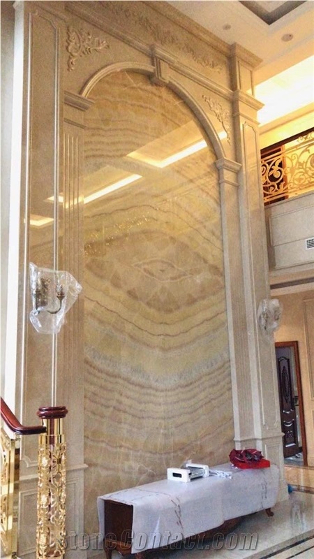 Yellow Onyx Polished Big Slabs & Wall Cladding