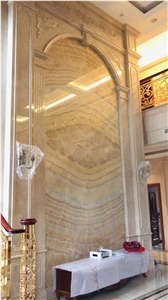 Yellow Onyx Polished Big Slabs & Wall Cladding