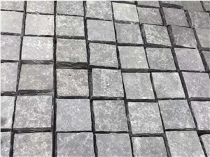 Zhangpu Black Basalt Flamed Cube Stone Pavers