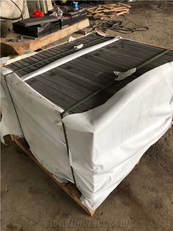 Zhangpu Black Basalt Flamed Floor Tiles & Slabs