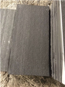 Zhangpu Black Basalt Flamed Floor Tiles & Slabs