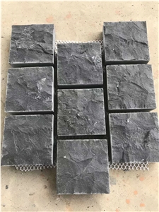 Zhangpu Black Basalt Split Meshwork Floor Tiles