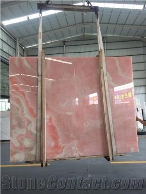 Pink Onyx Polished Slabs & Tiles