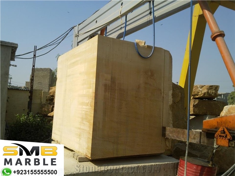 Pakistani Mango Sandstone Blocks (Uncut Stone)
