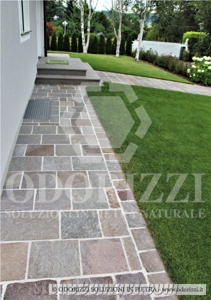 Delgorsa Porphyry Binders - Porfido Di Albiano Cobblestone, Pavers