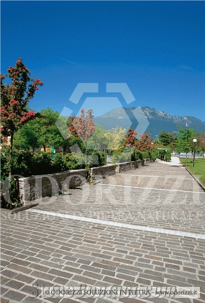 Delgorsa Porphyry Binders - Porfido Di Albiano Cobblestone, Pavers