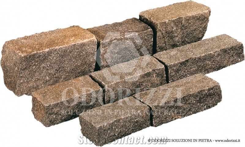 Delgorsa Porphyry Binders - Porfido Di Albiano Cobblestone, Pavers