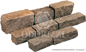 Delgorsa Porphyry Binders - Porfido Di Albiano Cobblestone, Pavers