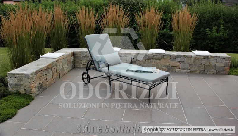 Delgorsa Premium Porphyry Tiles- Porphyry Machined Surface Porfido Trentino Tiles