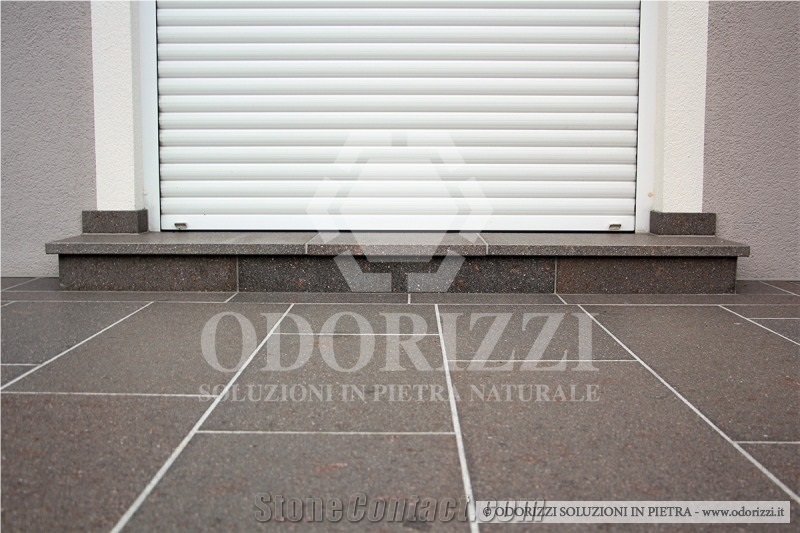 Delgorsa Premium Porphyry Tiles- Porphyry Machined Surface Porfido Trentino Tiles