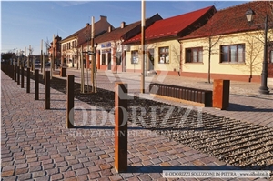 Porphyry Cubes, Mixed Color Cobble Stone, Pavers, Patio Cubes, Road Cobbles