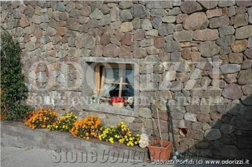 Premium Ciottoli - Machined Porphyry Boulders for Dry Walls, Masonry