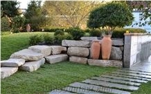 Stone Monoliths, Porphyry Garden Rock Stone