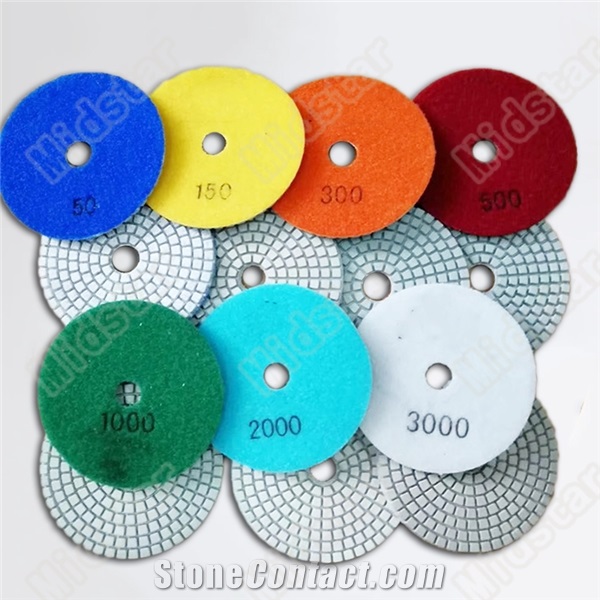 Dry and Wet Polishing 7 Step Diamond Wet Polishing