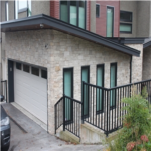 Beige Travertine Wall Cladding,Brick Veneer