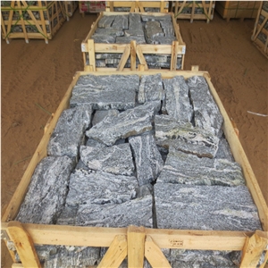 Black Granite Loose Stone Wall Cladding