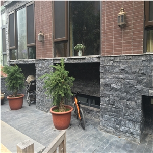 Black Limestone Tumbled Stone Tiles and Patterns