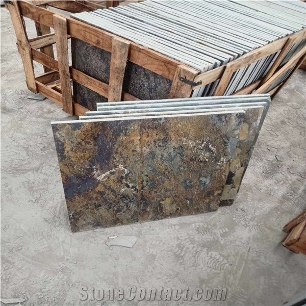 Decorative Rusty Slate Stone for Walls,Garden