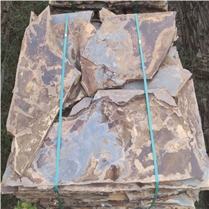 Exterior Pattern Rusty Slate Flagstone,Meshed