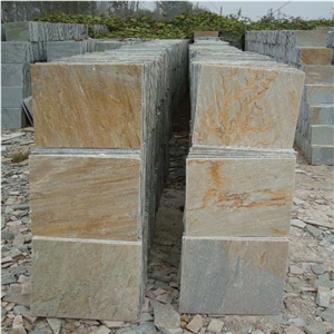 French Pattern Golden Yellow Slate Pavers