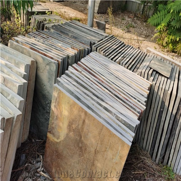 French Pattern Rusty Slate Tiles for Landscaping