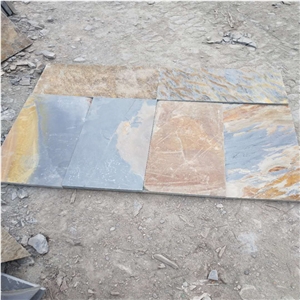 French Pattern Rusty Slate Tiles for Landscaping