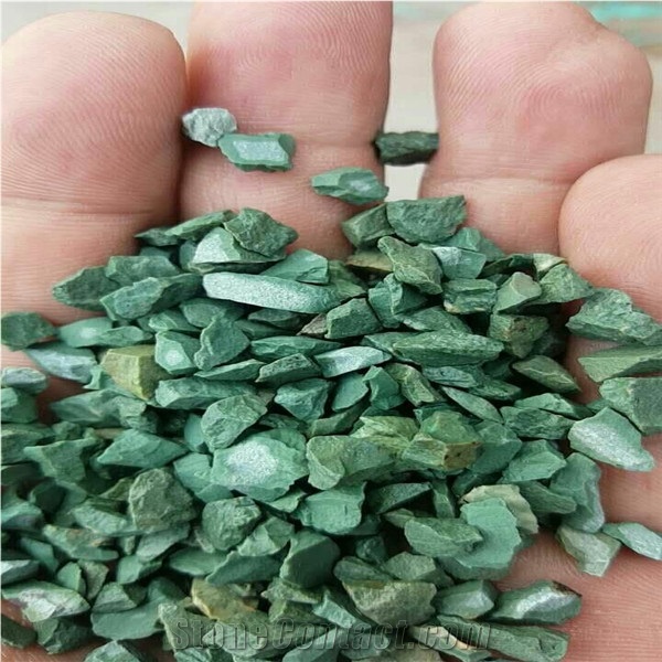 Green Crushed Stone Chips,River Rocks,Gravels