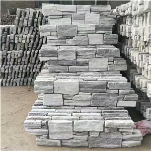 Grey Cloudy Wall Stone Panel,Marble Cement Stacked