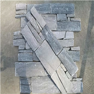 Grey Granite Cement Backed Stone Wall