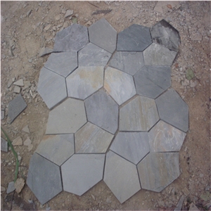 Grey Slate Crazy Flagstone Mat Mesh Tiles