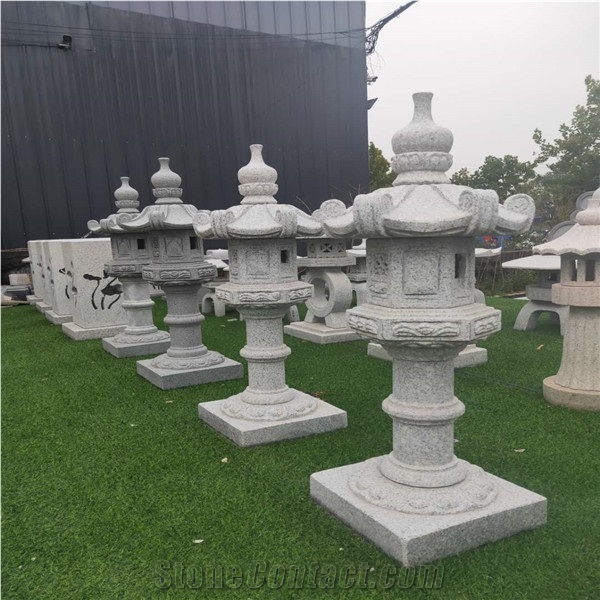 Mini Garden Stone Hand Carved Japanese Lantern