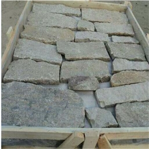 Natural Gold Yellow Quartzite Masonry Stone Brick