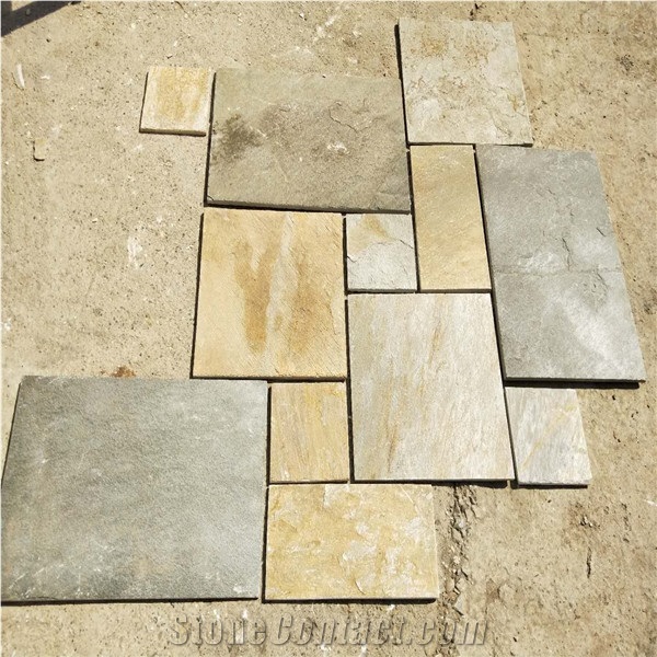 Popular Beige Slate Tiles,Outdoor Pool Paving