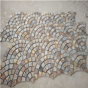 Rustic Slate Cube Stone Pavers,Driveway Paving