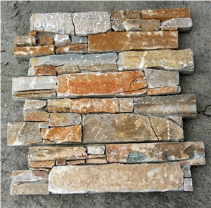 Rusty Slate Culture Stacked Stone Panel Cladding