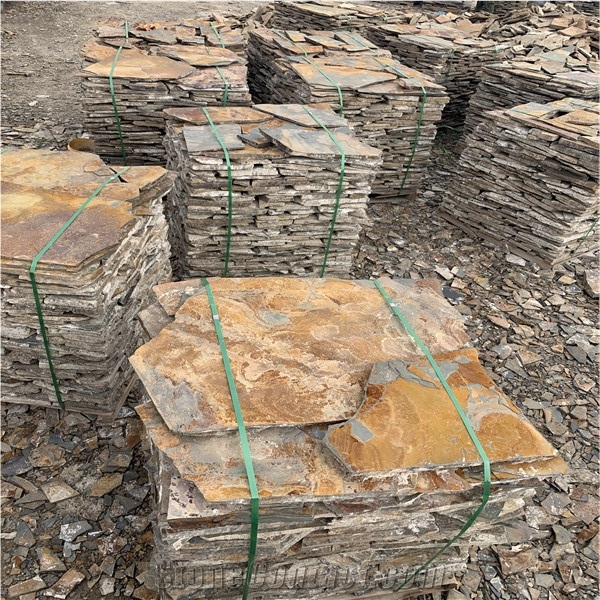 Rusty Slate Dry Stack Stone,Rusty Dry Stone