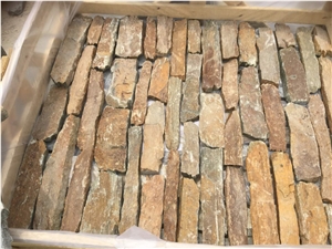 Rusty Slate Wall Stone,Stacked Stone Loose Thin