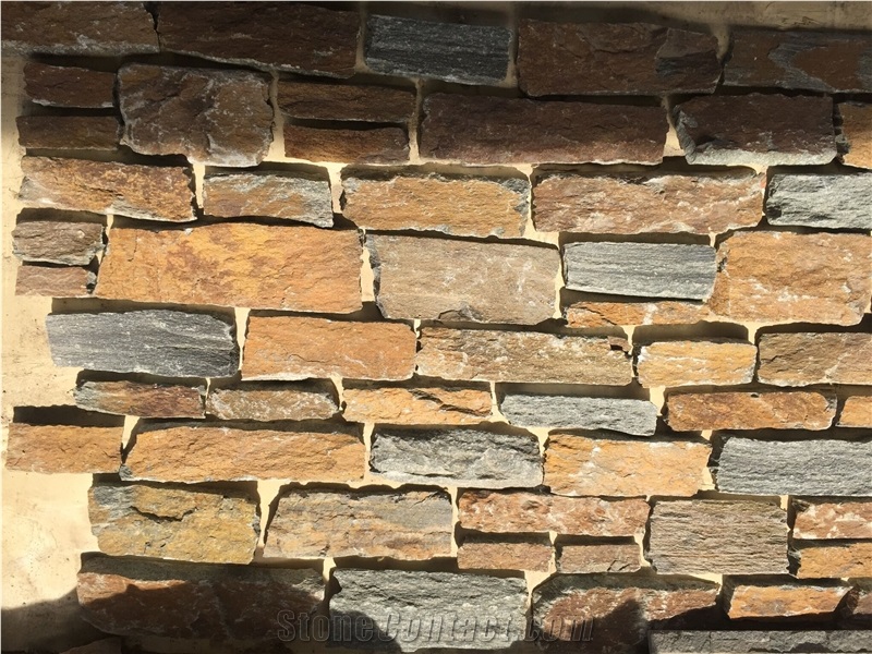 Rusty Slate Wall Stone,Stacked Stone Loose Thin