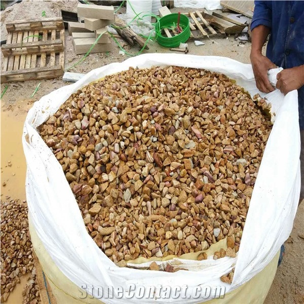 Yellow Crushed Stone Chips,River Rocks,Gravels