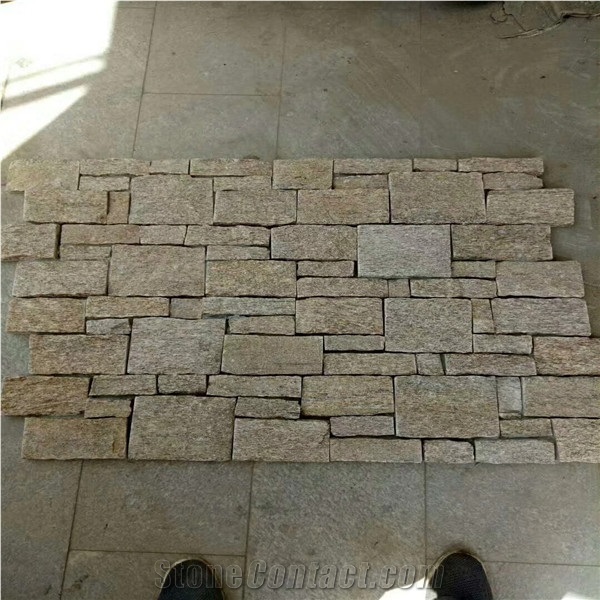 Yellow Flat Cultured Rock Stone Type