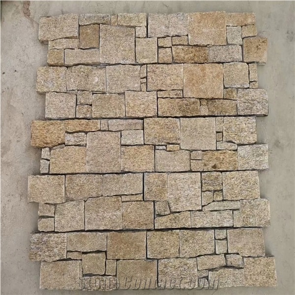 Yellow Flat Cultured Rock Stone Type