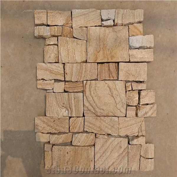 Yellow Flat Cultured Rock Stone Type