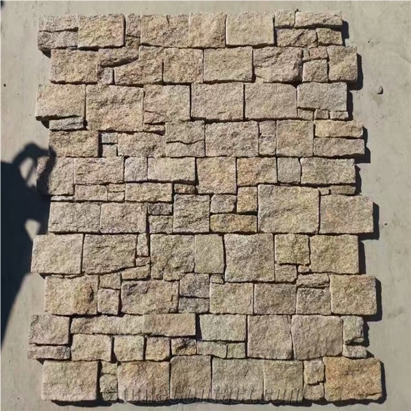 Yellow Flat Cultured Rock Stone Type